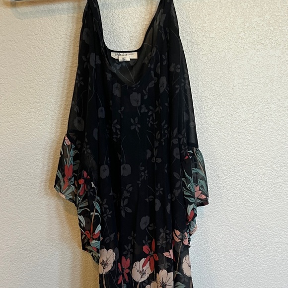 Style & Co. Black Floral Blouse - Picture 1 of 5